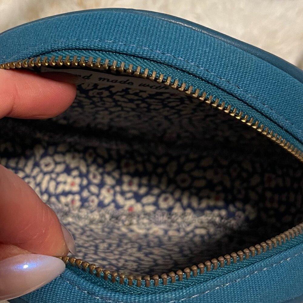 RARE LIMITED EDITION Olympia Le-Tan "Voyages" Caviar Clutch Capri Blue - Picture 5 of 6